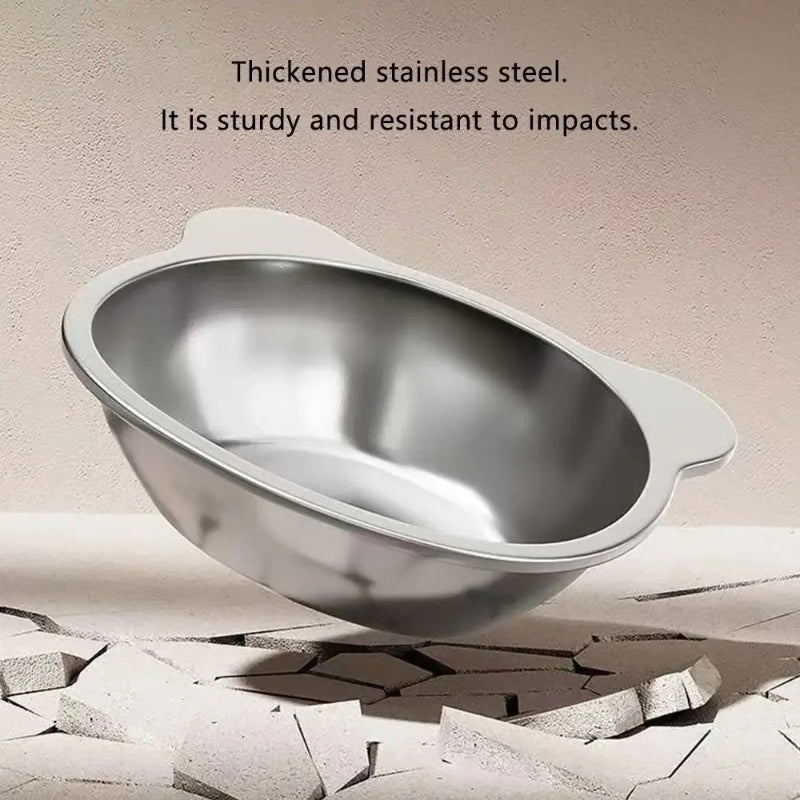‌304 Stainless Steel Raised Cat Bowl