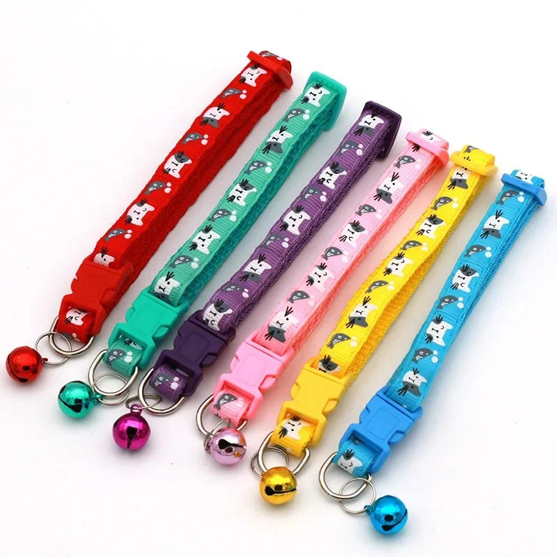1-3pcs Bell Cat Collar Cartoon Collar