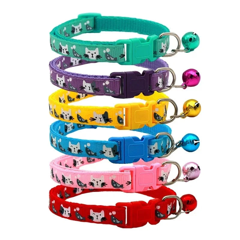 1-3pcs Bell Cat Collar Cartoon Collar