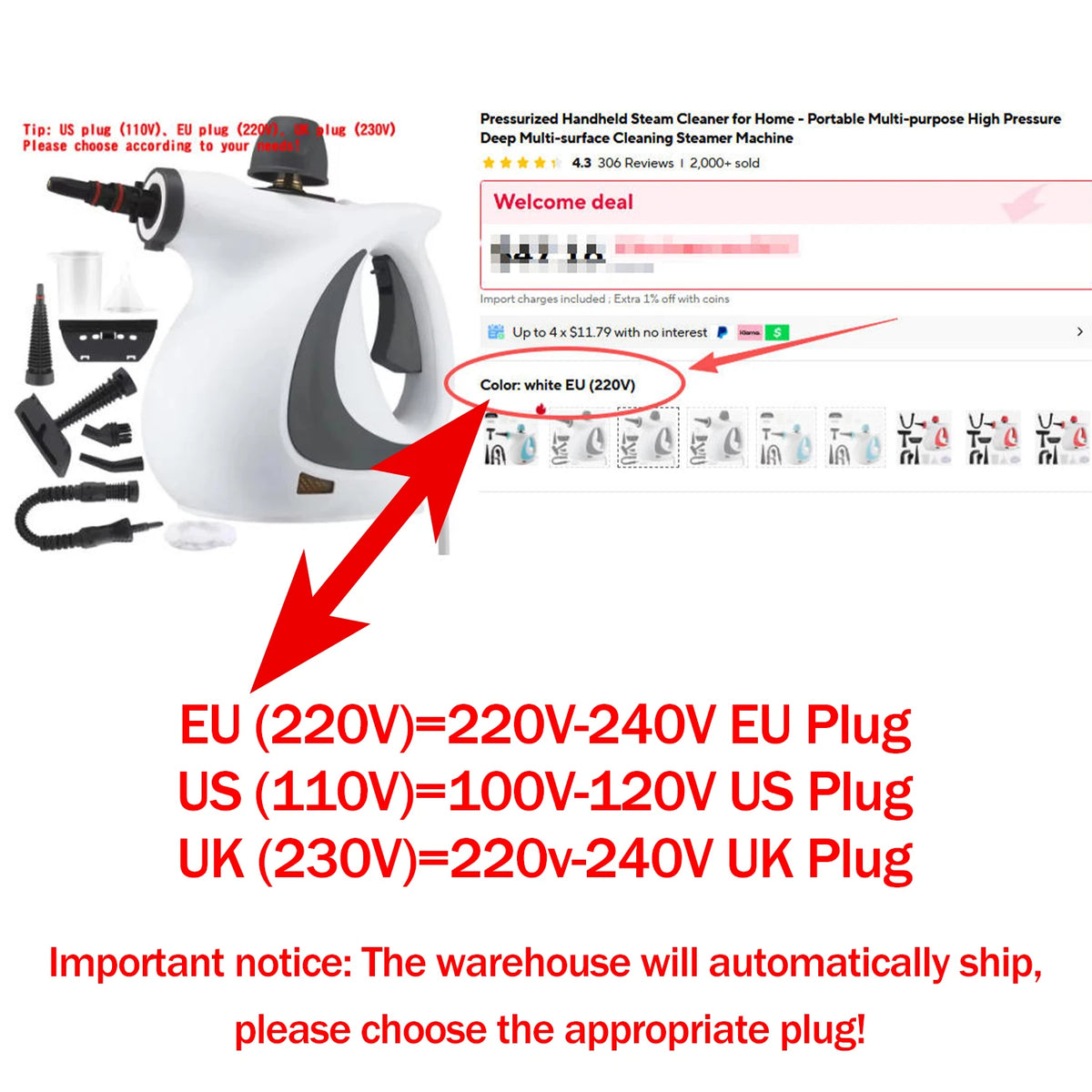 Handheld Steam Cleaner