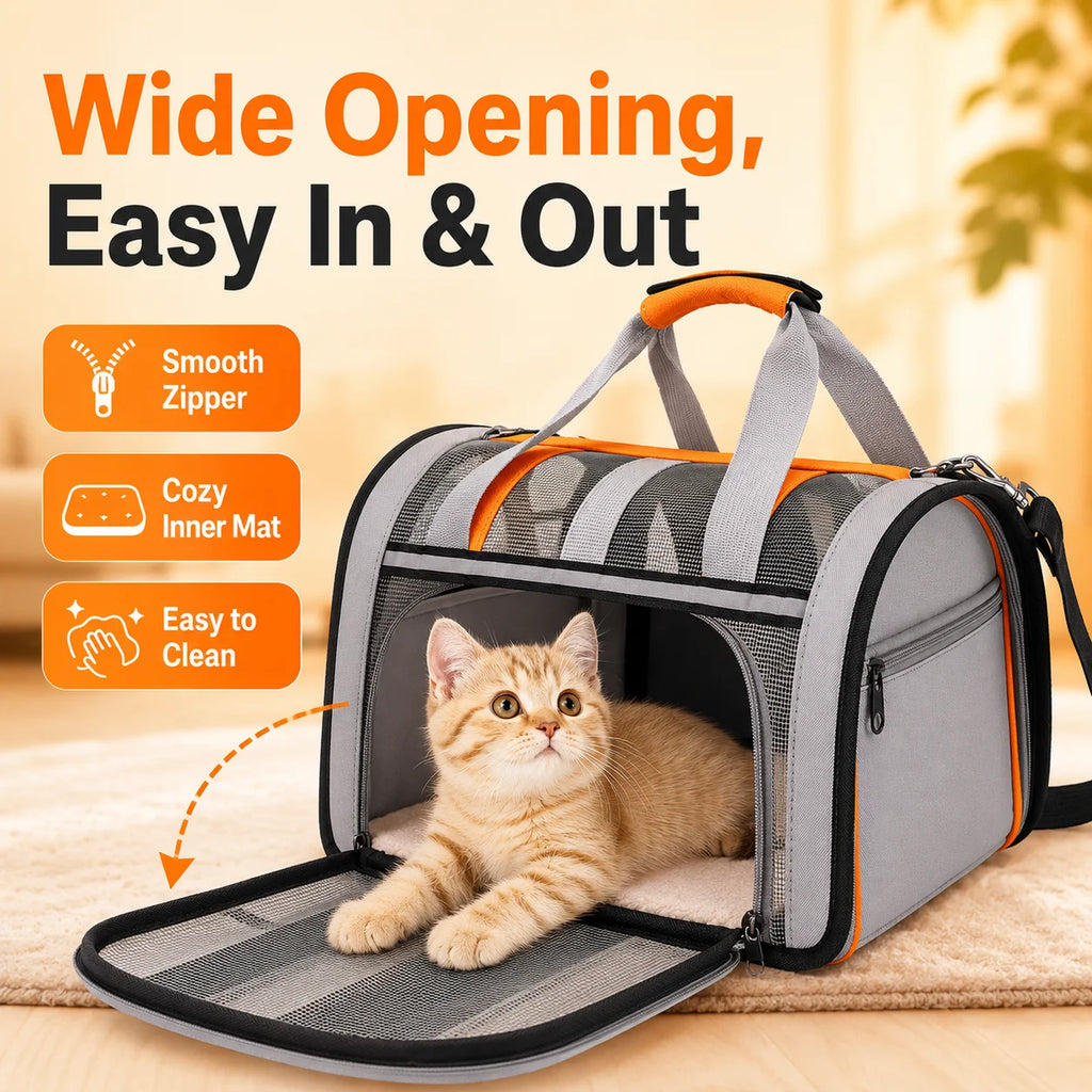 Stylish Breathable Pet Carrier, Dual Use
