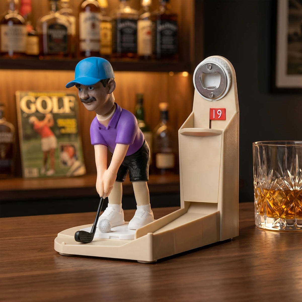 Golf Ball Shaped Bottle Opener Fun Golf Themed Decor Gift For Golf Enthusiasts Lovers Portable Creative Beer Opener Novelty Bar