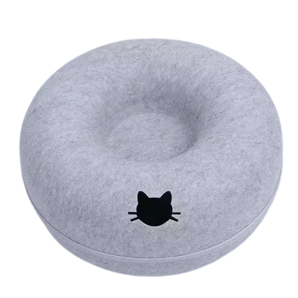 Felt Donut Bed for Cats House With Breather