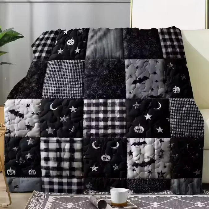 A Colorful Teddy Bear Floral Blanket