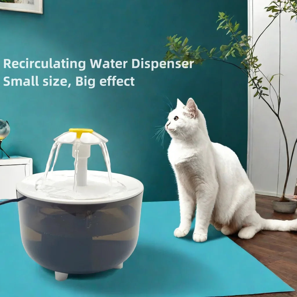 USB Electric Mute 1.2L Pet Water Fountain