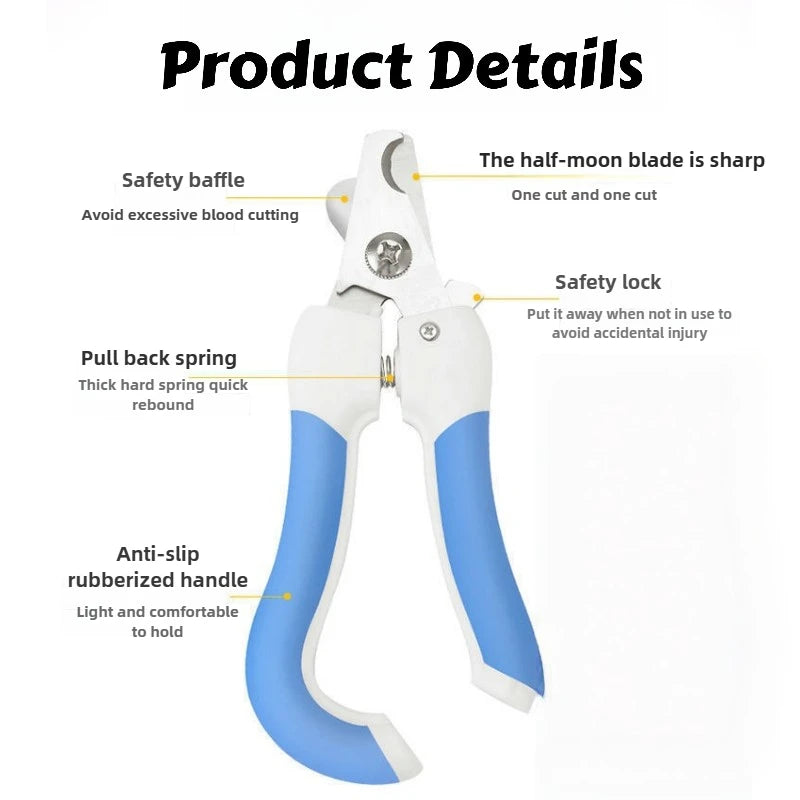 Curved Blade Pet Nail Clippers – Large & Small