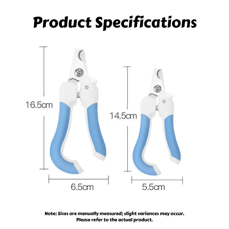 Curved Blade Pet Nail Clippers – Large & Small