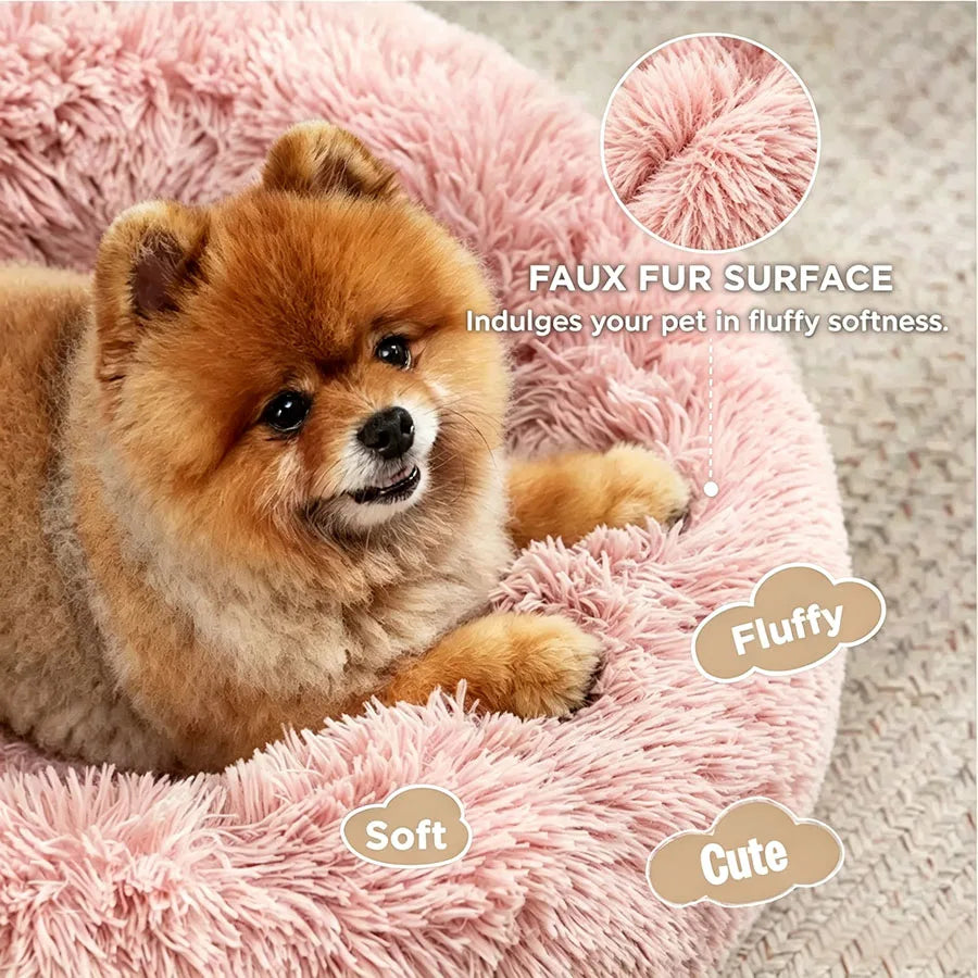 Soft Pet Cat Bed Pad Plush Warm Faux Fur Dog