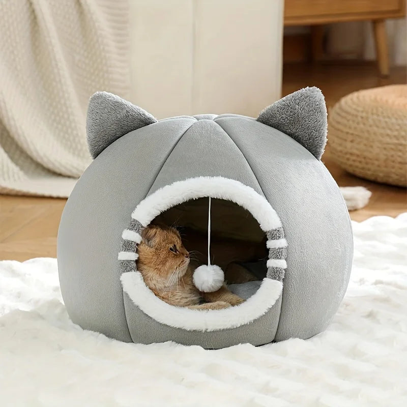 Deep Sleeping Cat Bed Cave Nest With