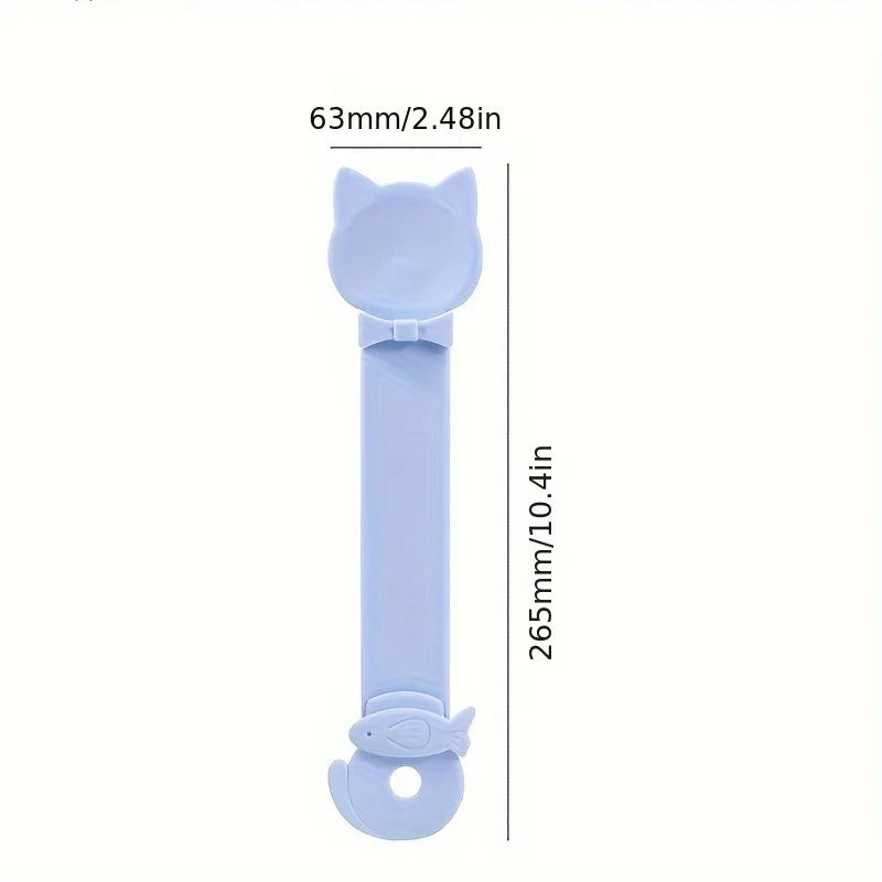 1/3PCS Cat Strip Feeder Spoon Long